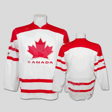Team Canada 2010 Olympic Stitched Replithentic White blank Jersey