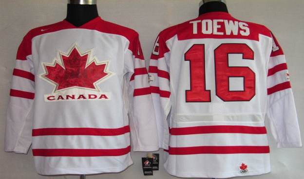 NHL Jerseys TEAM CANADA 16# Toews white [Olympic]