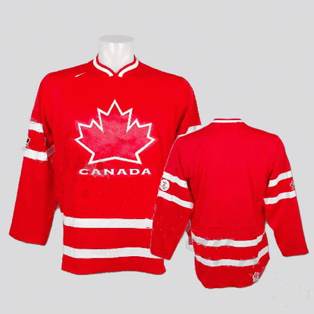 Team Canada 2010 Olympic Stitched Replithentic Red blank Jersey