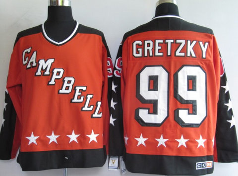 NHL Jerseys Edmonton Oilers 99 Gretzky Orange ALL STAR