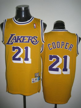 Los Angeles Lakers 21 Cooper Yellow Swingman Jerseys