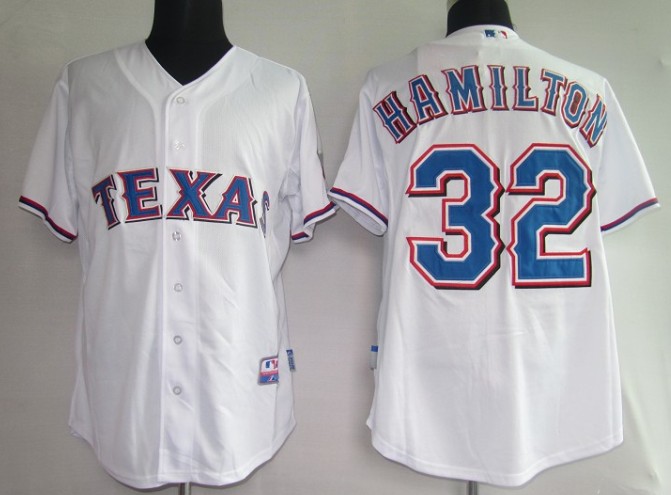 MLB Jerseys Texans 32# Hamilton White