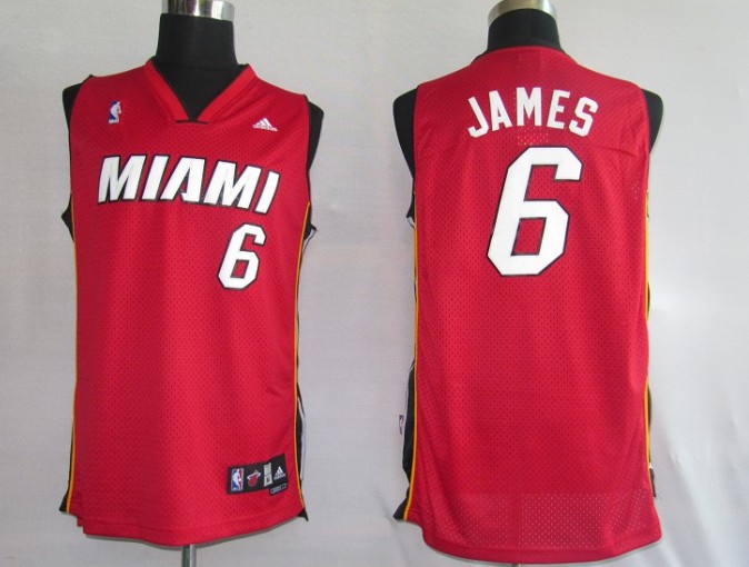 NBA Jerseys Miami Heat 6# James Red [SWINMING NBA Jerseys Miami Heat 6# James Red [SWINMING