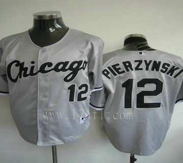 Chicago White Sox 12 pierzynski grey Jerseys