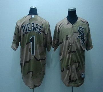 Chicago White Sox 1 Pierre Camo Jerseys