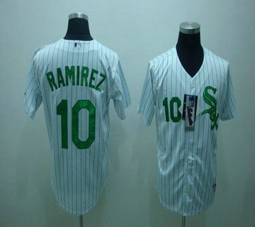 Chicago White Sox 10# Ramirez white jerseys