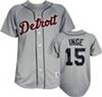 Detroit Tigers #15 Inge Grey Jersey