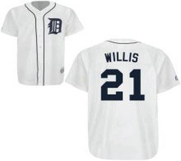 Detroit Tigers #21 Dontrelle Willis White Jersey