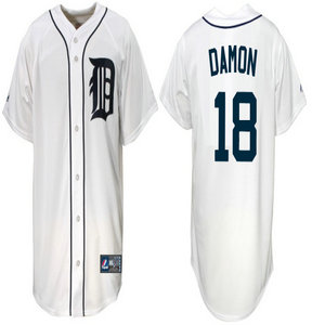 Detroit Tigers #18 Damon White Jersey