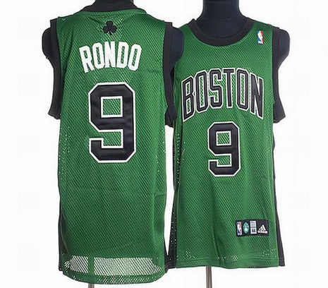 Boston Celtics #9 Rajon Rondo Green Swingman Alternate Jersey