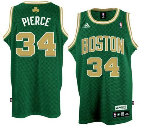 Boston Celtics #34 Paul Pierce Gold Swingman Road Jersey