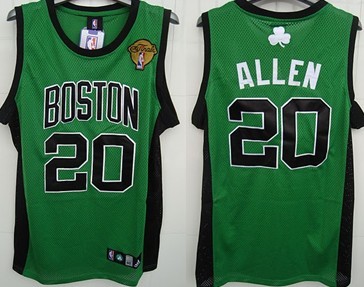 Boston Celtics 20 Allen 2010 The Finals Green With Black Swingman Jersey