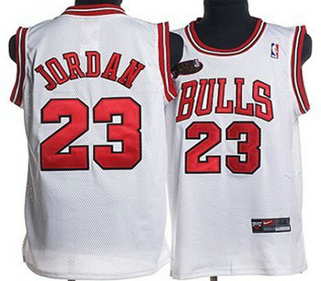 Chicago Bulls #23 Jordan Swingman White Jersey