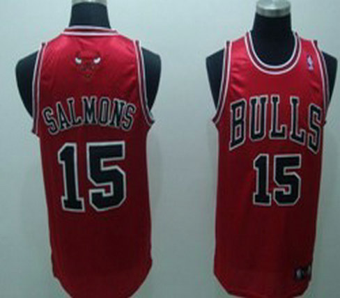 Chicago Bulls #15 SALMONS Authentic Red Jersey