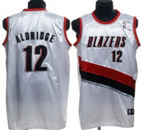 Portland Trail Blazers #12 LaMarcus Aldridge White Jersey