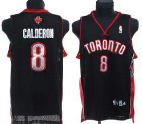 Toronto Raptors #8 Jose Calderon Black Jersey