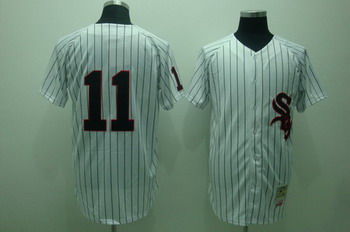 Chicago White Sox 11 Luis APARICIO White Jerseys Mitchell and Ness