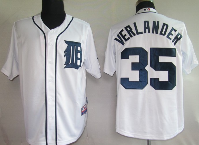 Detroit Tigers 35# Verlander White