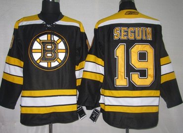 Boston Bruins 19 Seguin black jersey