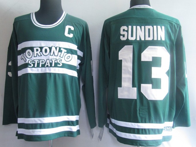 NHL Jerseys Pittaburgh Toronto Maple Leafs 13# Sundin Green [CCM