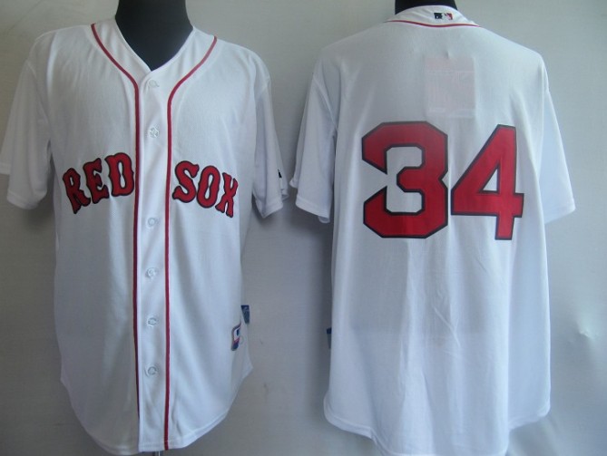 MLB Jerseys Boston Red Sox 34 David Ortiz white