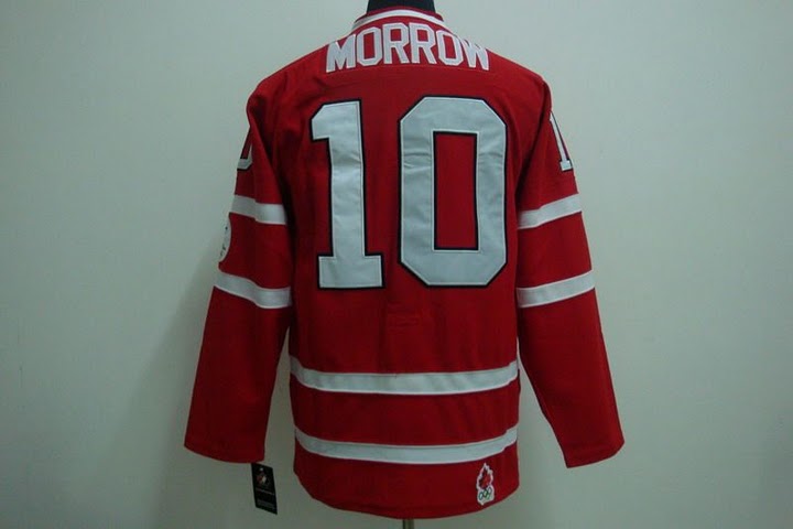 NHL Jerseys CANADA TEAM 10# MORROW RED 2010 Olympic
