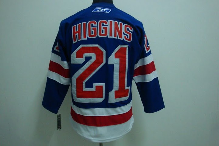 New York Rangers 21 HIGGINS Blue