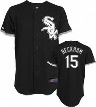 Chicago White Sox 15 Gordon Beckham Black Jersey 2009
