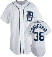 MLB Majestic Detroit Tigers 38 Bonderman White Jerseys