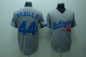 Los Angeles Dodgers 44 Padilla Grey Jerseys Coolbase