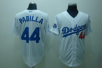 Los Angeles Dodgers 44 Padilla White Jerseys Coolbase