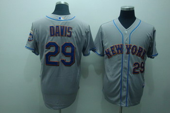 New York Mets 29 Ike Davis gray Jerseys Coolbase