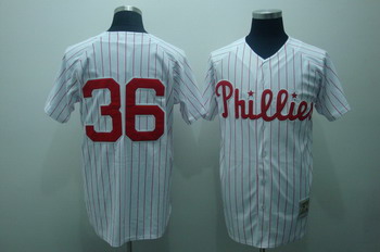 Philadelphia Phillies 36 Robin Roberts White Jerseys
