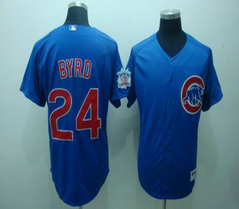 Chicago Cubs 24 Marlon Byrd Blue Jersey