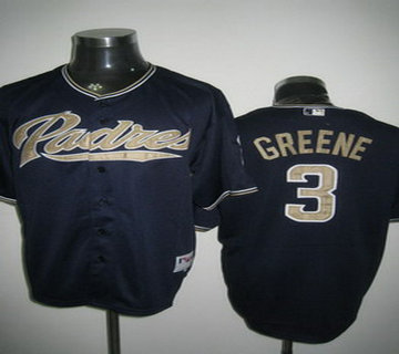 San Diego Padres #3 Greene Blue Jerseys