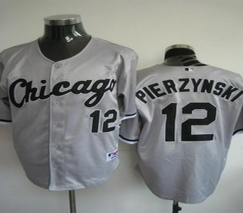 Chicago White Sox 12 pierzynski grey Jerseys