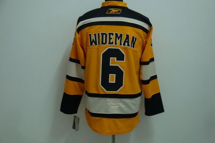 Boston Bruins 6 WIDEMAN Yellow WINTER CLASSIC VINTAGE jerseys