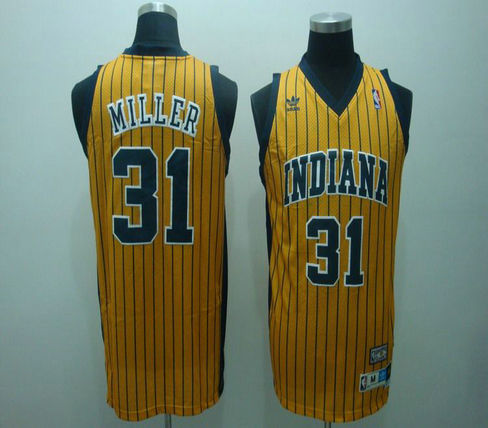 NBA Jerseys Indlana Pacers 31# MILLER yellow SWINGMAN