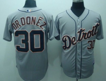 Detroit Tigers 30 Drdonez Gray 2010 Cool Base Jersey