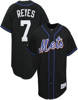 New York Mets 7 Iuyes black Jerseys