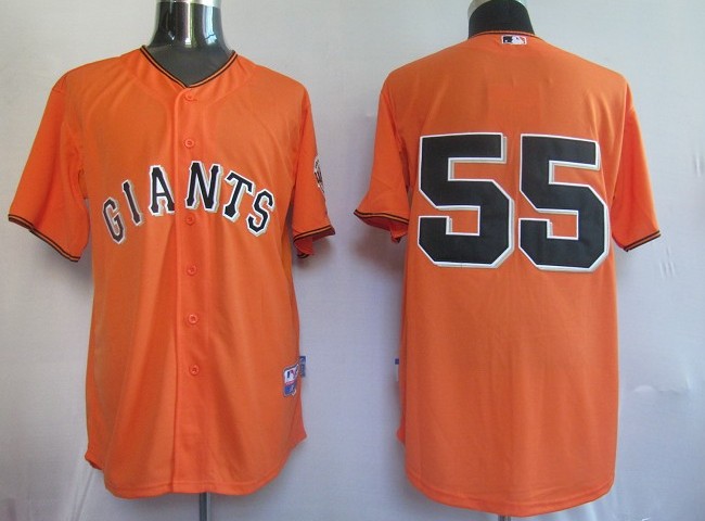 MLB Jerseys San Francisco Giants 55# lincecum Orange