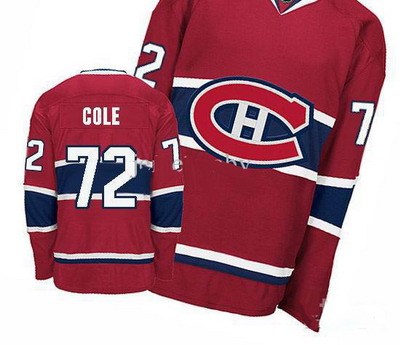 2011 montreal canadiens nhl hockey jerseys #72 cole red authentic hockey jersey