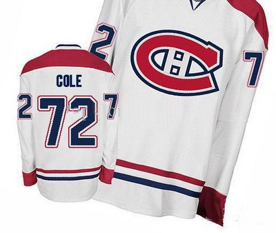 2011 montreal canadiens nhl hockey jerseys #72 cole white authentic jersey