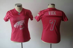 2011 women fem fan philadelphia eagles 7 michael vick red jersey