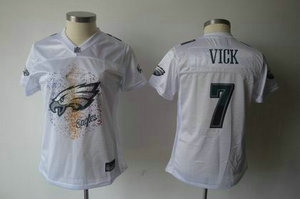 2011 women fem fan philadelphia eagles 7 michael vick white jersey