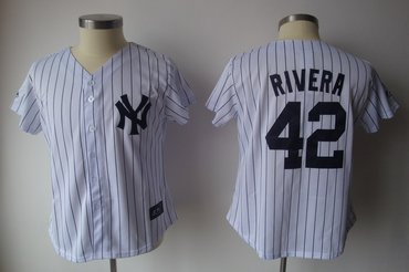 2011 womennull jersey by majestic athletic yankees 42# rivera white