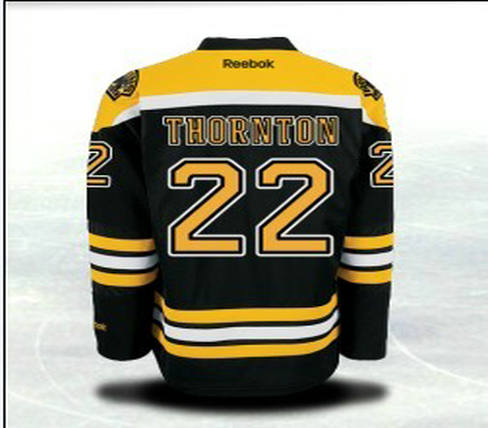 Boston Bruins 22 Shawn Thornton Black Jersey