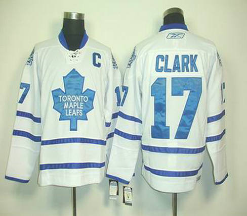Toronto Maple Leafs 17 Wendel Clark white jersey