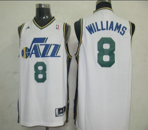 NBA Jerseys Utah Jazz 8 WILLIAMS White [Swingman