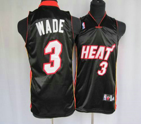 Basketball Kids jerseys Miami Heat 3 Wade black Basketball Kids jerseys Miami Heat 3 Wade black
